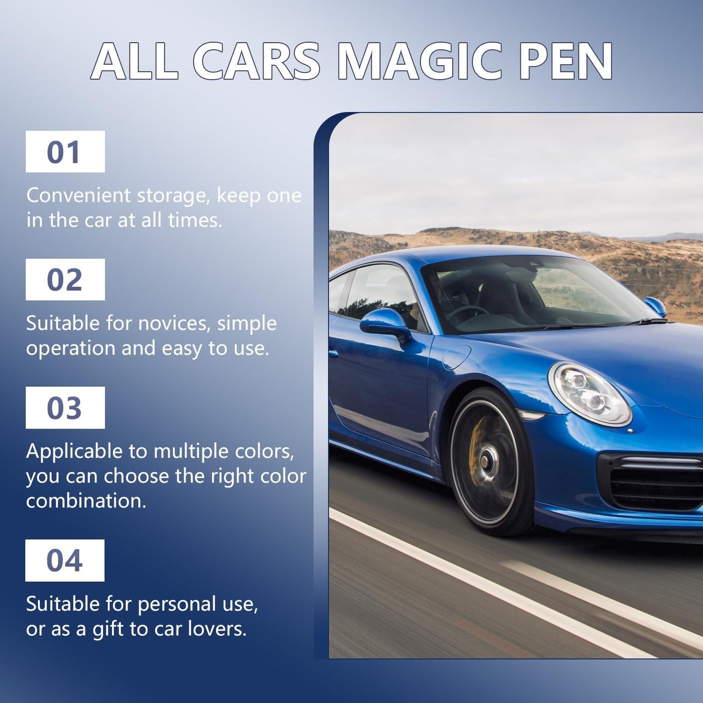All Cars Magic Pen, Car Scratch Repair Pen Set, Magic Car Scratch Removal Pen, M