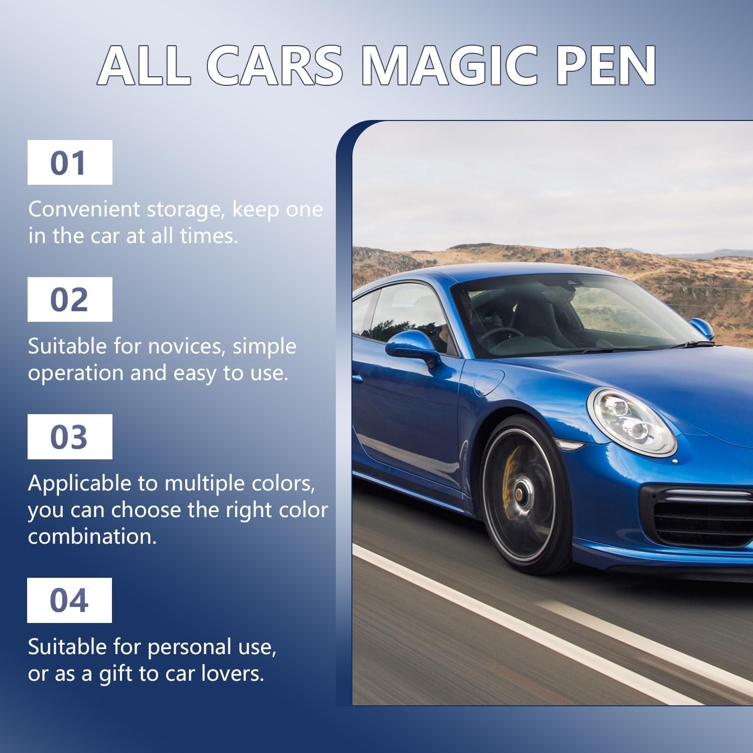 All Cars Magic Pen, Car Scratch Repair Pen Set, Magic Car Scratch Removal Pen, M